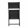 Flash Furniture Brazos Folding Chairs w/Black Flex Comfort Material Backs and Seats and Black Metal Frames, 4PK 4-TLH-SC-097-BLK-02-GG